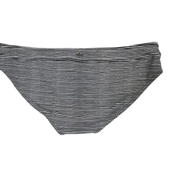 BOGOF Prana Breya Hipster Black Striped Bikini Swim Bottom XL Designer Beach - Picture 2 of 7
